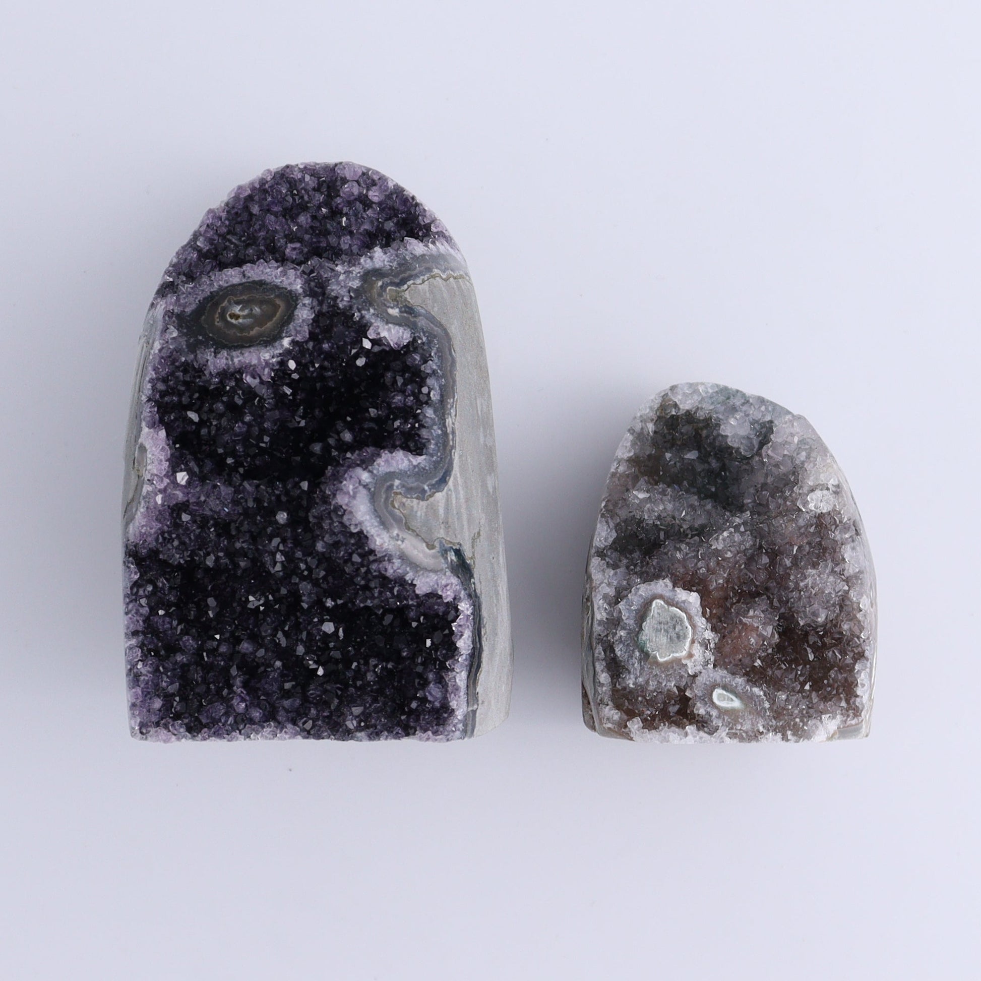 Uruguay Amethyst Cut Base Set of 5 - Expert Wholesale and Supplier of Wholesale Crystals & Bulk Gemstones, ["Amethyst","Cut Base","Uruguay"]