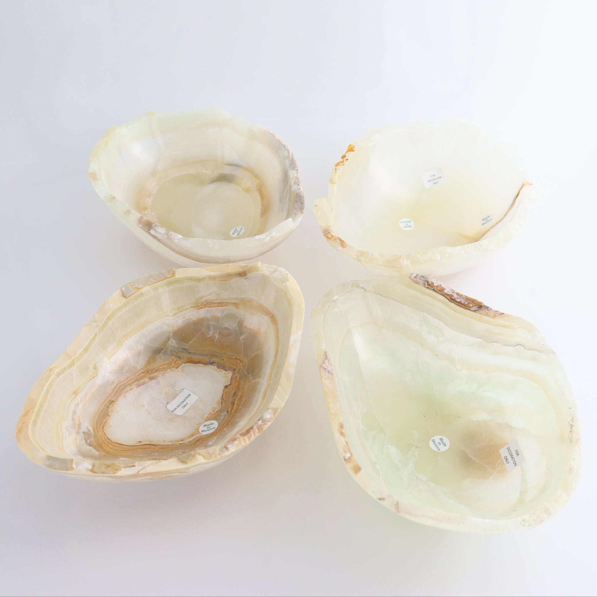 Onyx Bowl Set of 4 - Expert Wholesale and Supplier of Wholesale Crystals & Bulk Gemstones, ["Bowls","Mexico","onyx"]