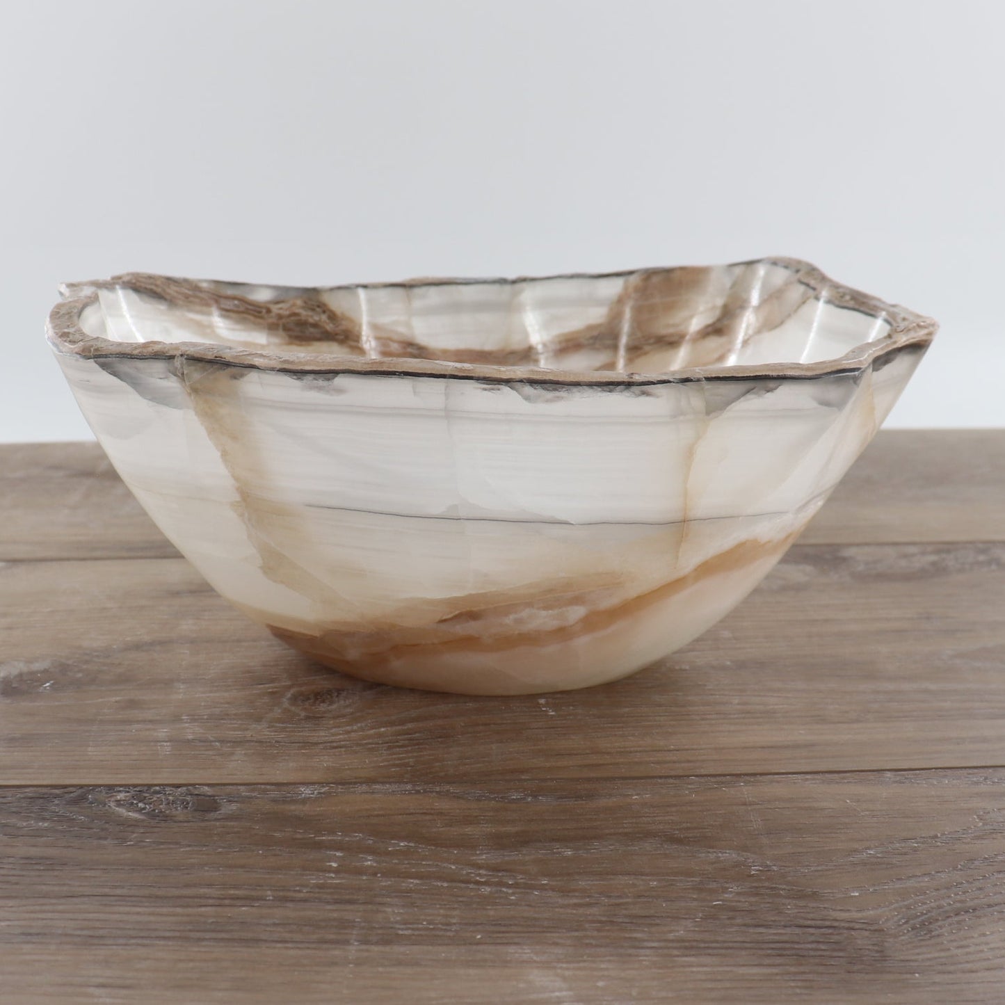 Mexican Onyx/Calcite Bowl 12"