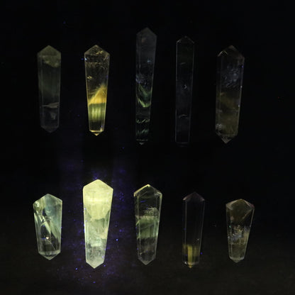 Powellite Amethyst UV Reactive Double Point Set of 10