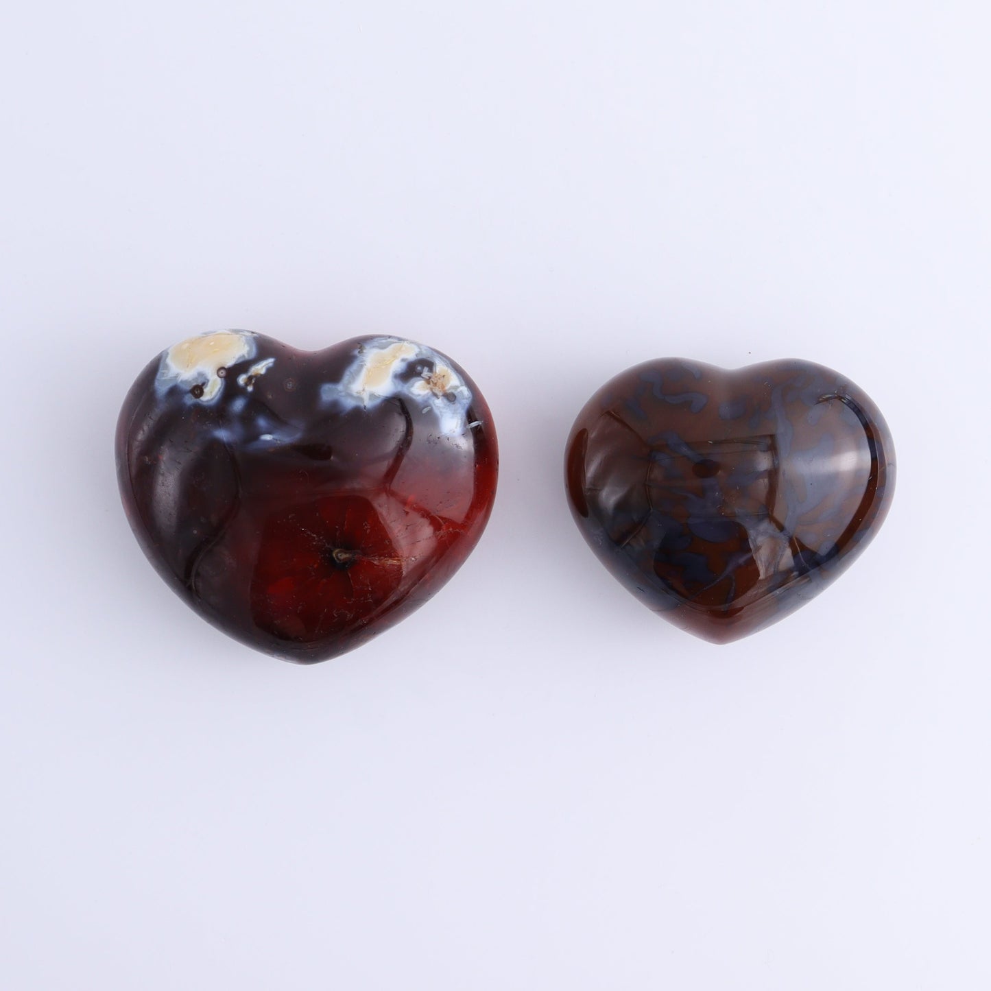 Carnelian Hearts Set of 6 - Expert Wholesale and Supplier of Wholesale Crystals & Bulk Gemstones, ["carnelian","Hearts","Madagascar"]