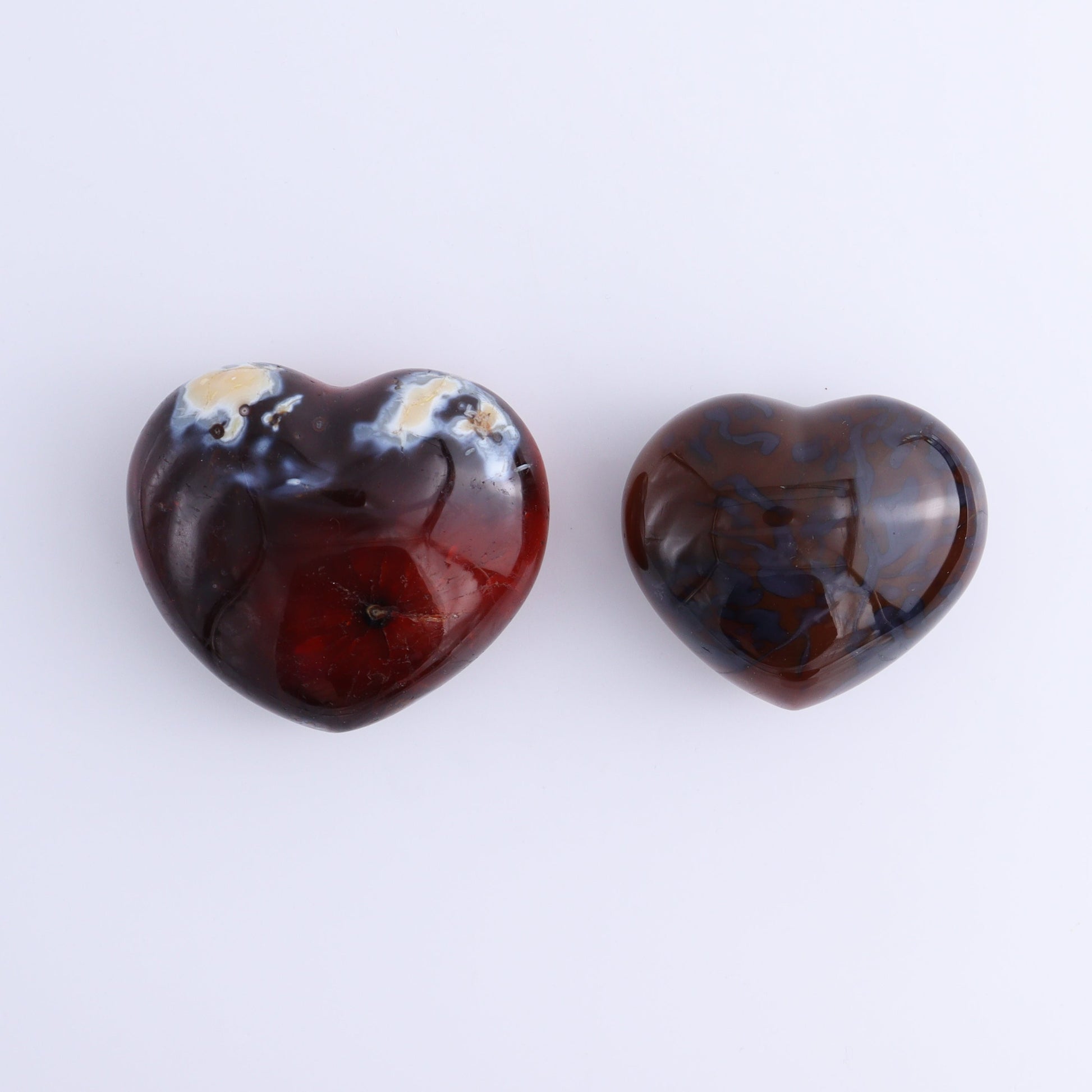 Carnelian Hearts Set of 6 - Expert Wholesale and Supplier of Wholesale Crystals & Bulk Gemstones, ["carnelian","Hearts","Madagascar"]