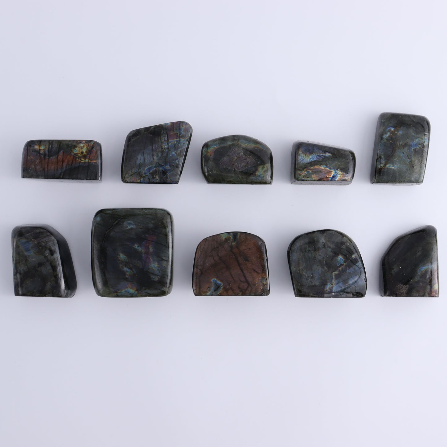 Labradorite Freeform Set of 10 - Expert Wholesale and Supplier of Wholesale Crystals & Bulk Gemstones, ["Freeforms","Labradorite","Madagascar"]