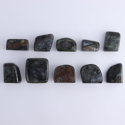 Labradorite Freeform Set of 10 - Expert Wholesale and Supplier of Wholesale Crystals & Bulk Gemstones, ["Freeforms","Labradorite","Madagascar"]