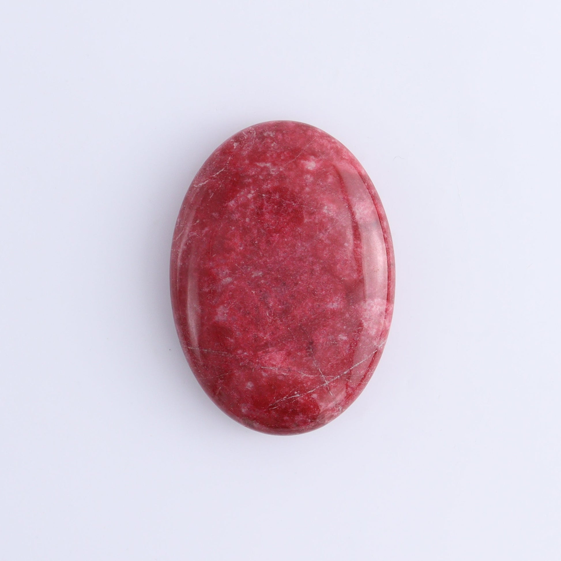 Thulite Palm Stones Set of 3 - Expert Wholesale and Supplier of Wholesale Crystals & Bulk Gemstones, ["Palm Stones","thulite"]