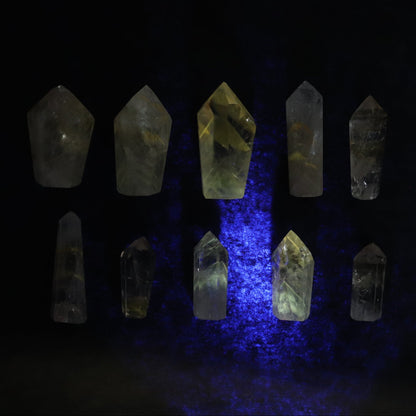 Powellite Amethyst UV Reactive Towers Set of 10