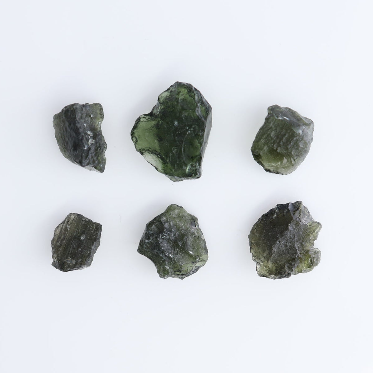 Moldavite Pieces Set of 6