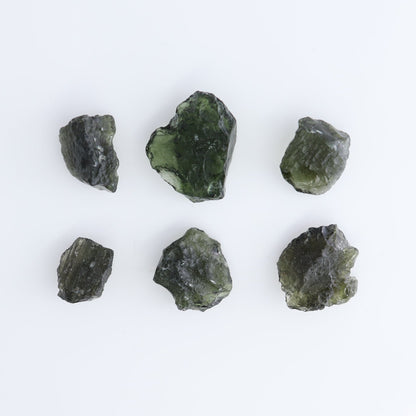 Moldavite Pieces Set of 6
