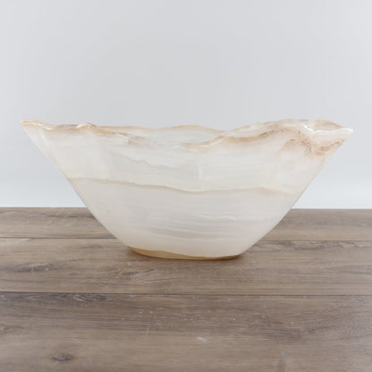 Mexican Onyx/Calcite Bowl 16"