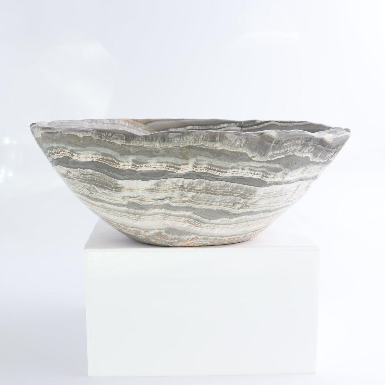 Mexican Onyx/Calcite Bowl 10"