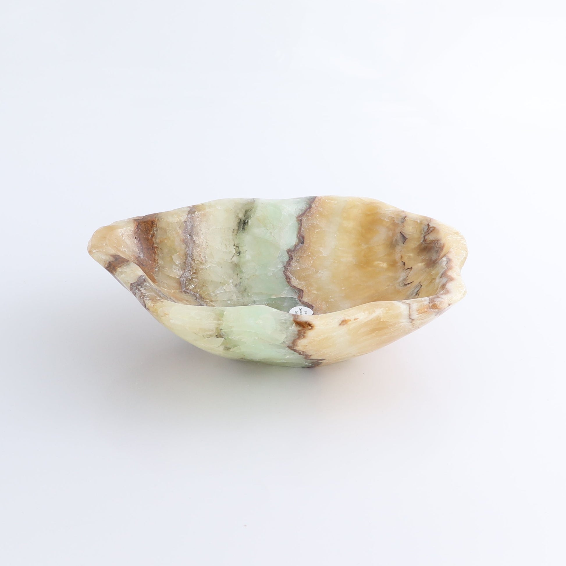 One Small Bowl Mexican Onyx/Calcite Honey & Green Polished - Expert Wholesale and Supplier of Wholesale Crystals & Bulk Gemstones, ["bowl","Calcite","Catalog Onyx","Decorative Dish","Mexico","onyx"]
