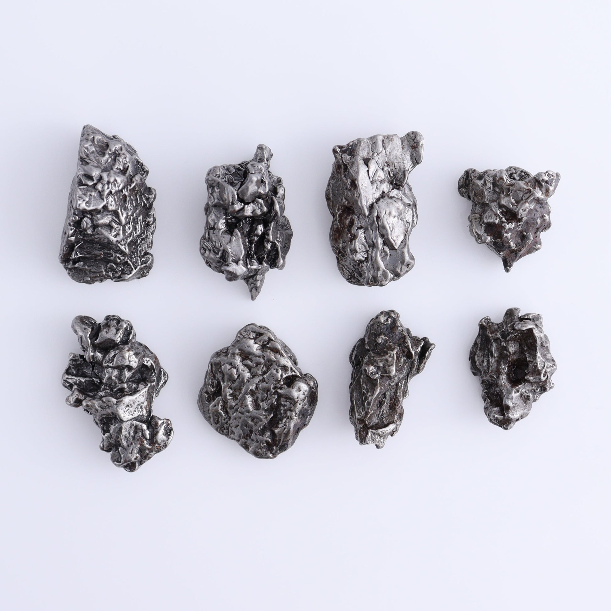 Campos del Cielo Meteorites Set of 8 - Expert Wholesale and Supplier of Wholesale Crystals & Bulk Gemstones, ["Campos del Cielo Meteorites","Meteorite","Rough","Roughs"]