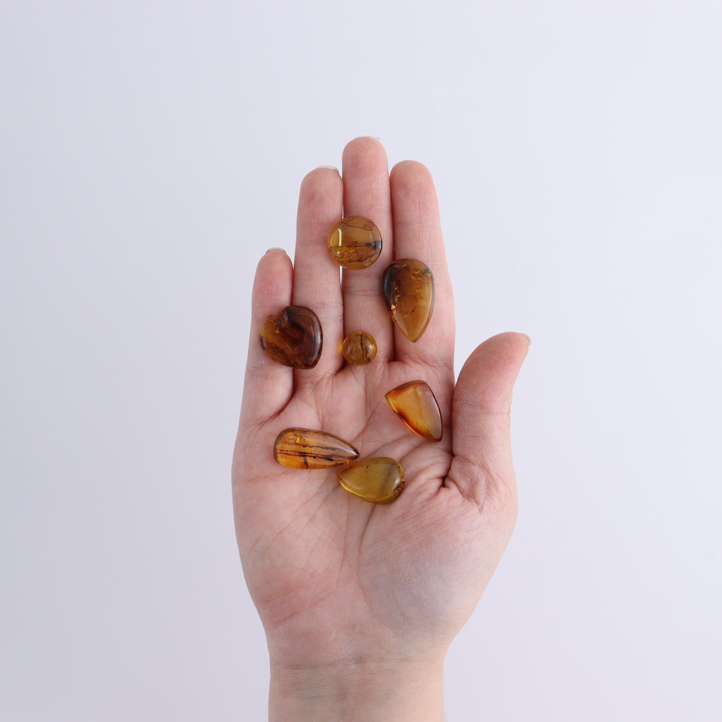 Amber Cabs Set of 12 - Expert Wholesale and Supplier of Wholesale Crystals & Bulk Gemstones, ["Amber","Cabs"]