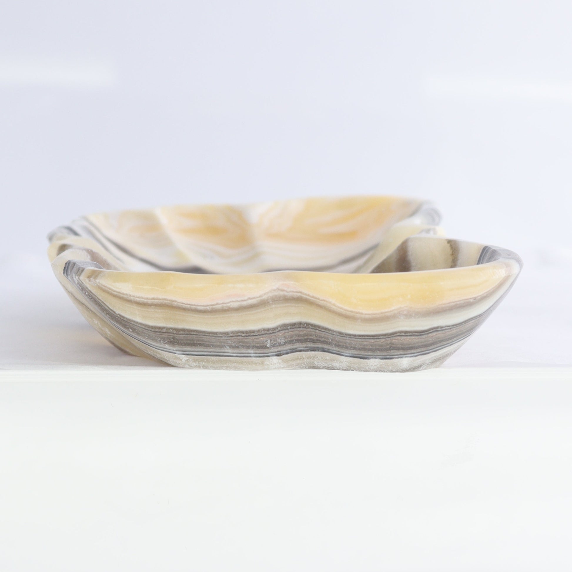 Zebra Onyx Butterfly Bowls Set of 6 - Expert Wholesale and Supplier of Wholesale Crystals & Bulk Gemstones, ["Bowls","Mexico","onyx"]