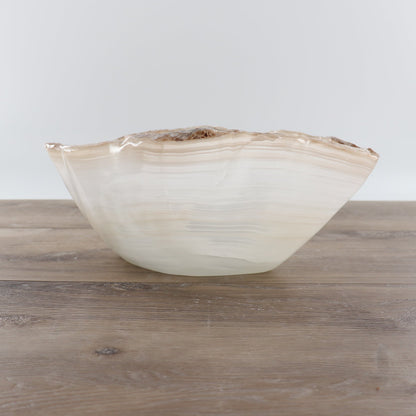 Mexican Onyx/Calcite Bowl 12"