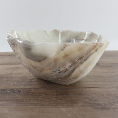 Mexican Onyx/Calcite Bowl 12"