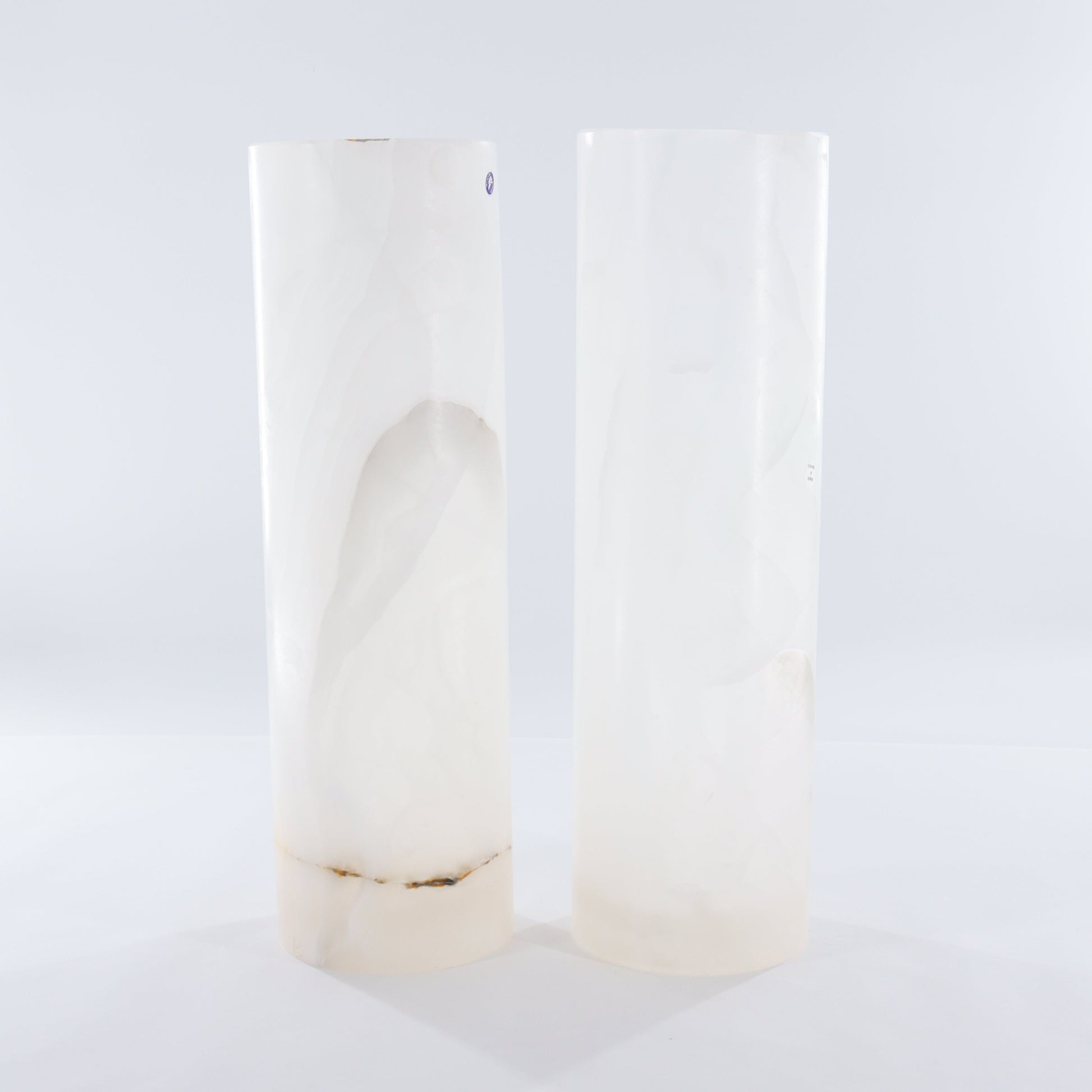 One Wide White Smooth Onyx Lamp Blind - Expert Wholesale and Supplier of Wholesale Crystals & Bulk Gemstones, ["Lamps","Mexico","onyx"]