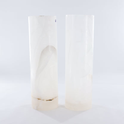 One Wide White Smooth Onyx Lamp Blind - Expert Wholesale and Supplier of Wholesale Crystals & Bulk Gemstones, ["Lamps","Mexico","onyx"]