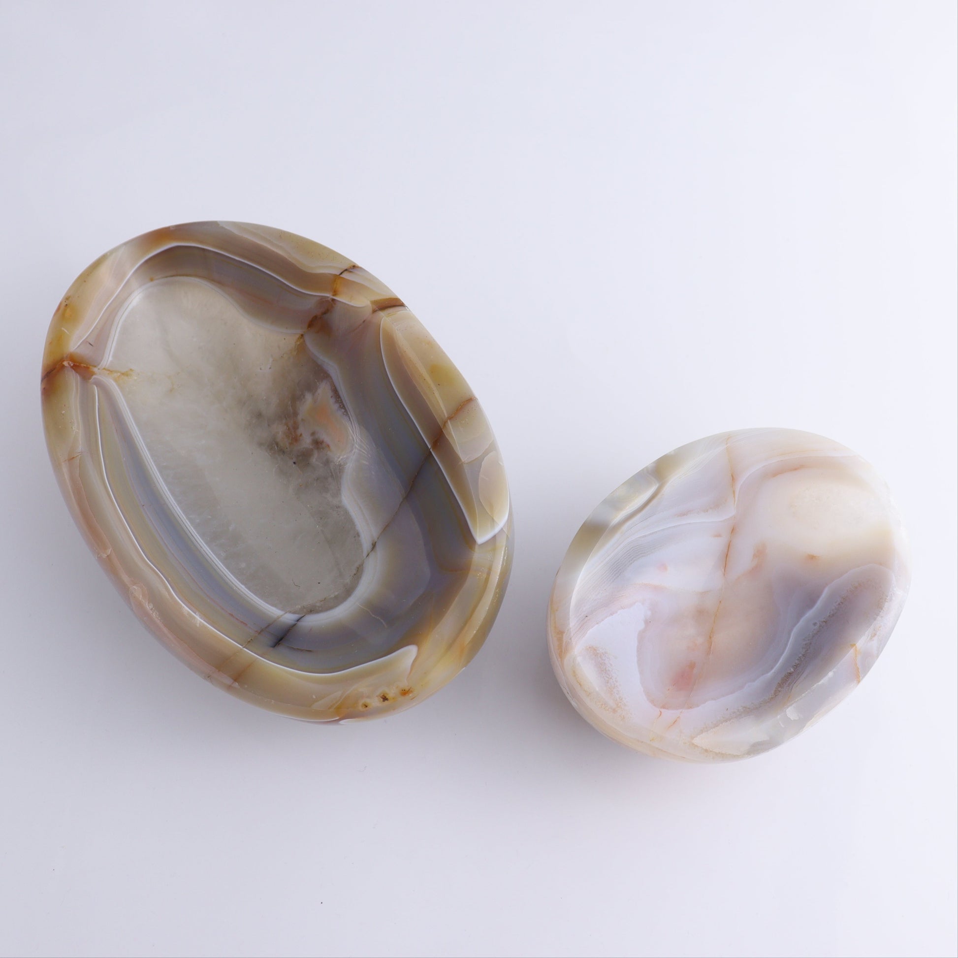 Agate Bowls Set of 2 - Expert Wholesale and Supplier of Wholesale Crystals & Bulk Gemstones, ["Agate","Bowls"]