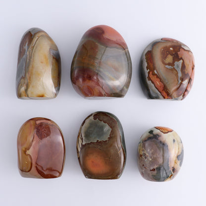 Polychrome Jasper Freeforms Set of 6 - Expert Wholesale and Supplier of Wholesale Crystals & Bulk Gemstones, ["jasper","Madagascar","Polychrome Jasper"]