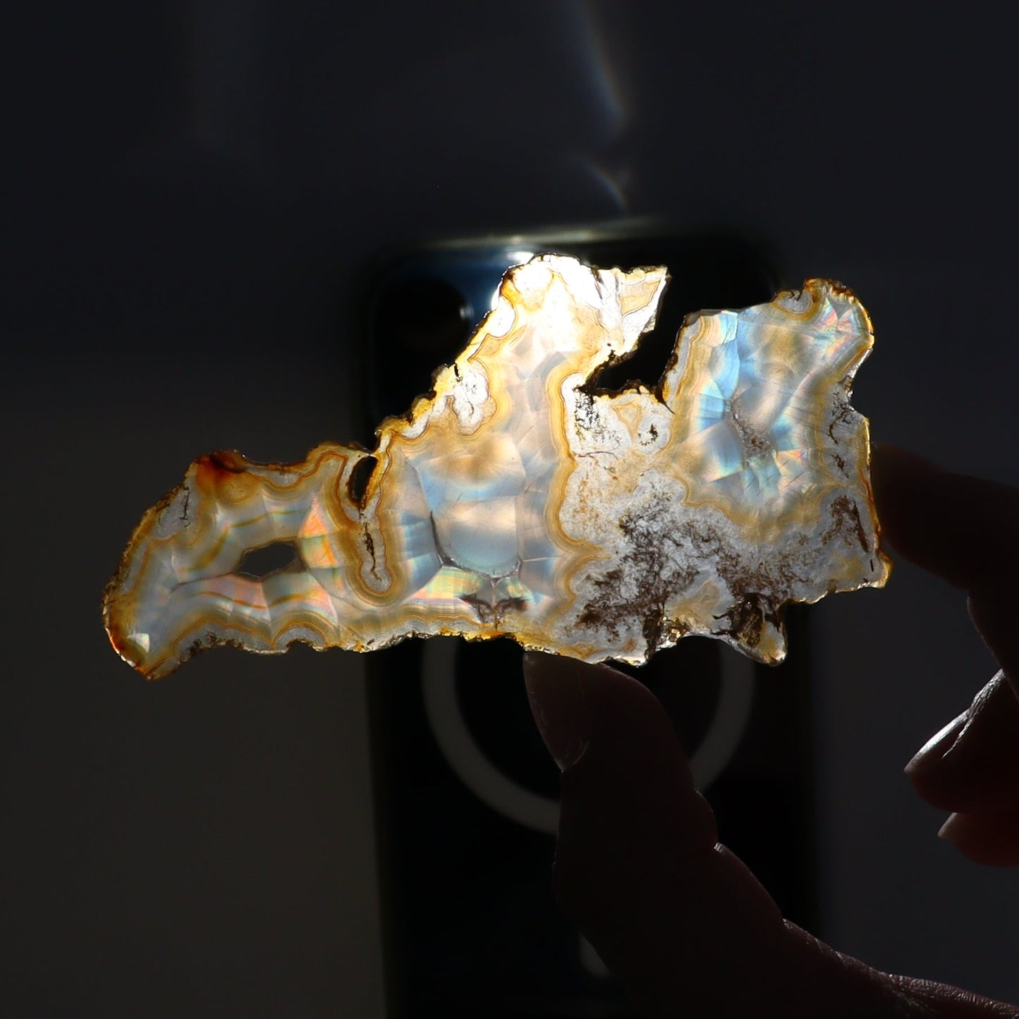 Iris Agate Slices Set of 8 - Expert Wholesale and Supplier of Wholesale Crystals & Bulk Gemstones, ["Agate","Iris Agate","Slices and Slabs"]