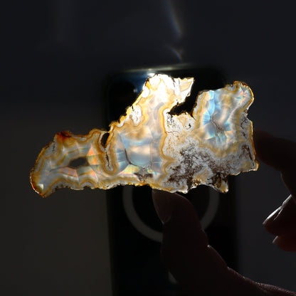 Iris Agate Slices Set of 8 - Expert Wholesale and Supplier of Wholesale Crystals & Bulk Gemstones, ["Agate","Iris Agate","Slices and Slabs"]