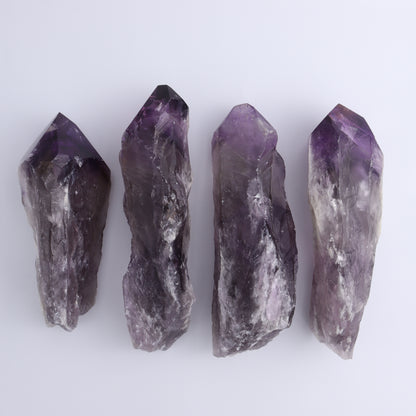 Amethyst Polished Tips Set of 4 - Expert Wholesale and Supplier of Wholesale Crystals & Bulk Gemstones, ["Amethyst","Polished Tip"]