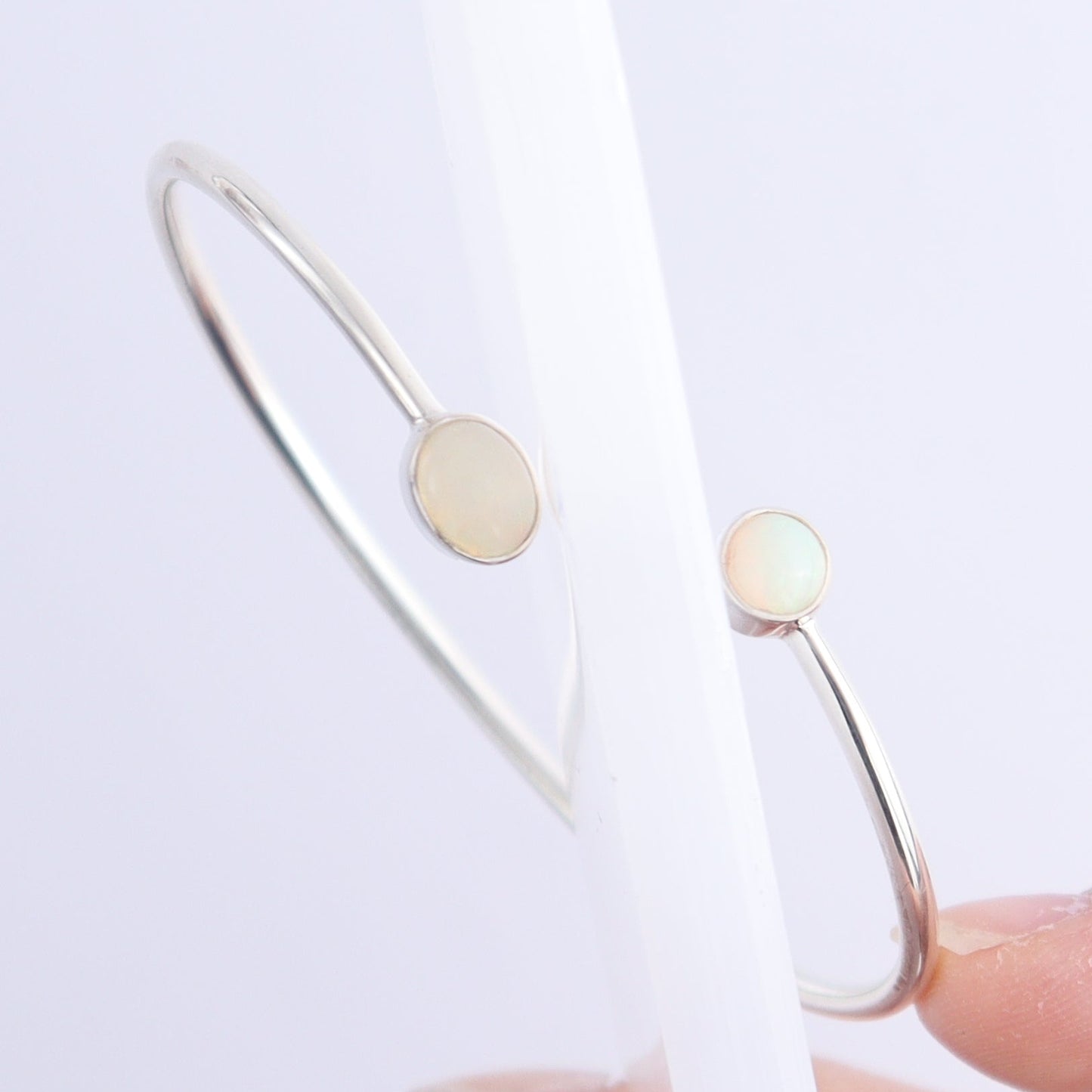 One Ethiopian Opal Sterling Silver Bracelet - Expert Wholesale and Supplier of Wholesale Crystals & Bulk Gemstones, ["Bracelet","bracelets","ethiopian opal"]