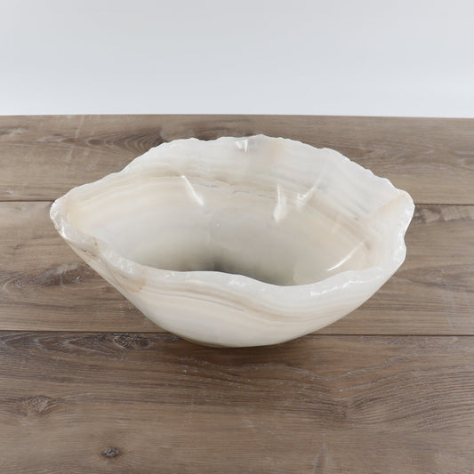 Mexican Onyx/Calcite Bowl 12"