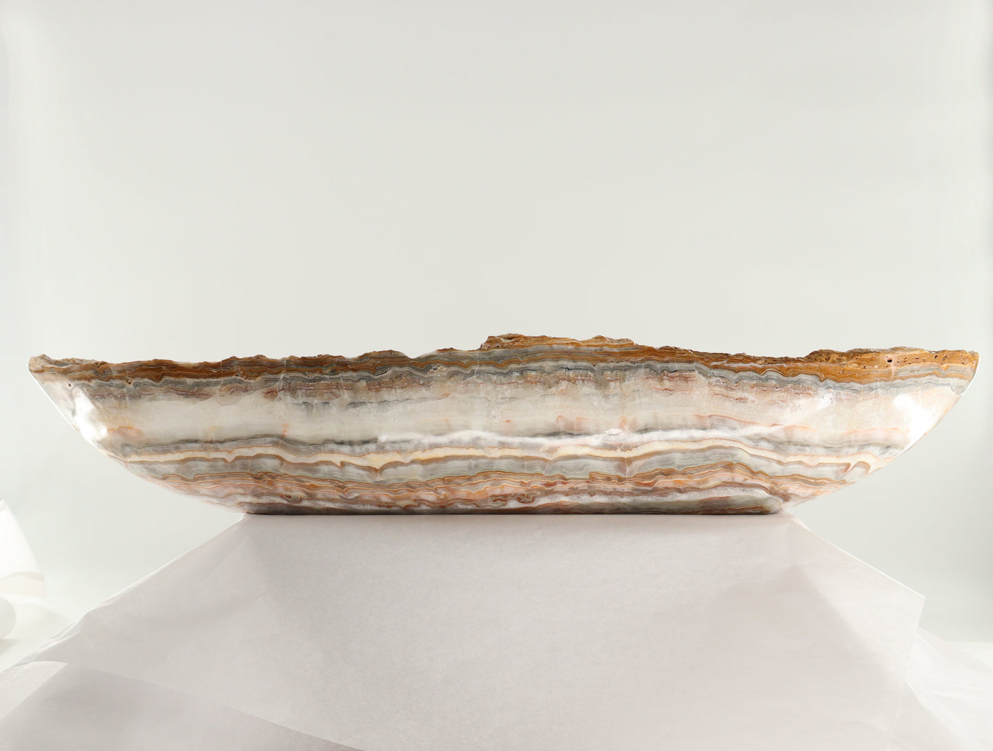 Onyx Canoe Bowl - Expert Wholesale and Supplier of Wholesale Crystals & Bulk Gemstones, ["Bowls","canoe","Mexico","onyx"]