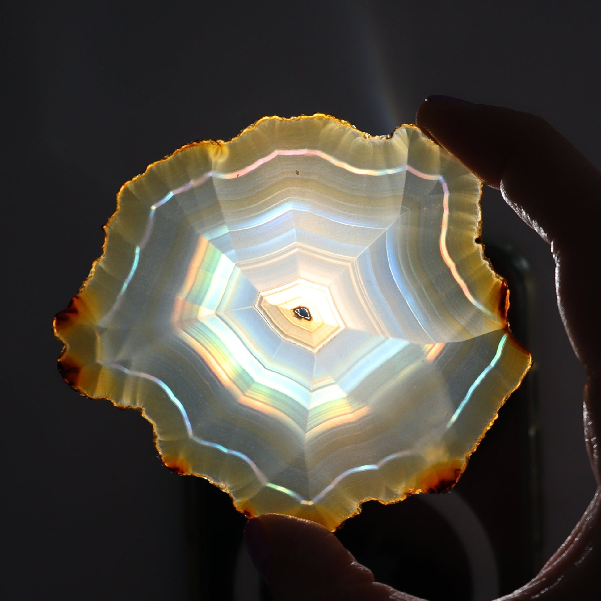 Iris Agate Slices Set of 6 - Expert Wholesale and Supplier of Wholesale Crystals & Bulk Gemstones, ["Agate","Iris Agate","Slices and Slabs"]
