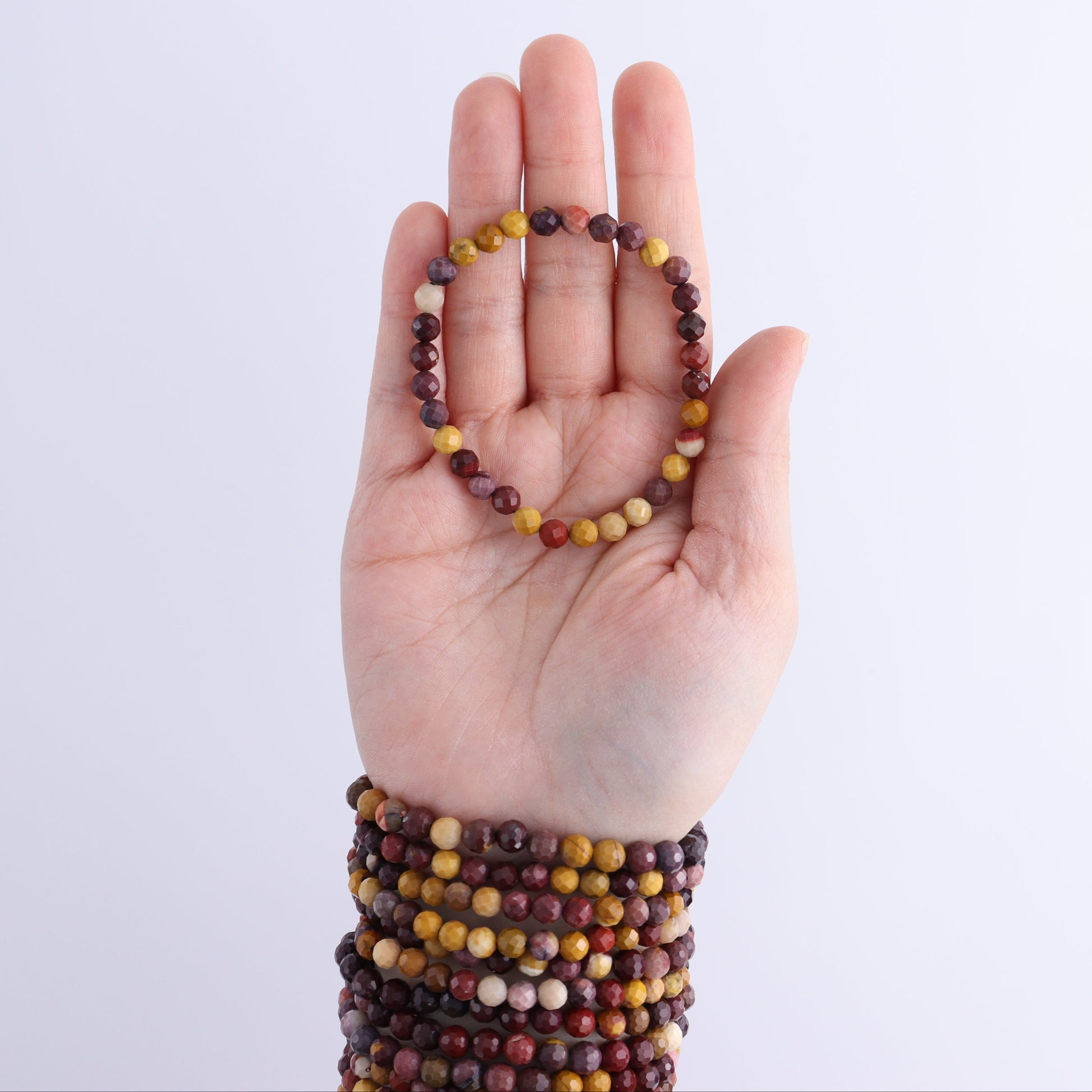 One Mookaite Faceted Bracelet - Expert Wholesale and Supplier of Wholesale Crystals & Bulk Gemstones, ["Bracelet","bracelets","Mookaite"]
