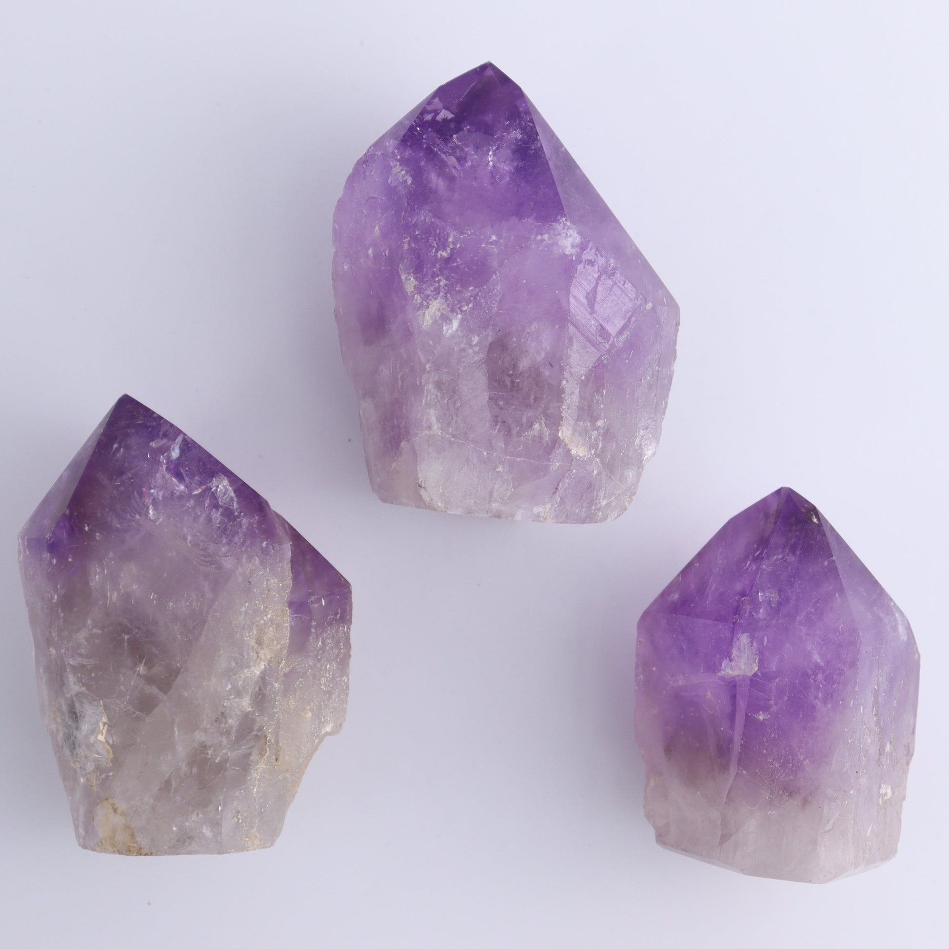 Amethyst Top Polished Set of 5 - Expert Wholesale and Supplier of Wholesale Crystals & Bulk Gemstones, ["Amethyst","Brazil","Top Polished"]
