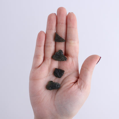 Moldavite Pieces Set of 6 - Expert Wholesale and Supplier of Wholesale Crystals & Bulk Gemstones, ["Czech Republic","Moldavite","Pieces"]