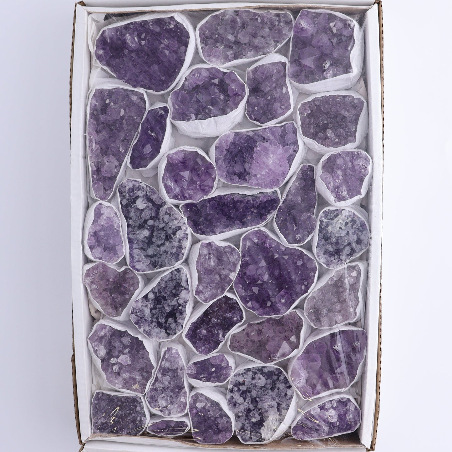 One Uruguay Amethyst Clusters Flat - Expert Wholesale and Supplier of Wholesale Crystals & Bulk Gemstones, ["Amethyst","flat","Flats","Uruguay"]