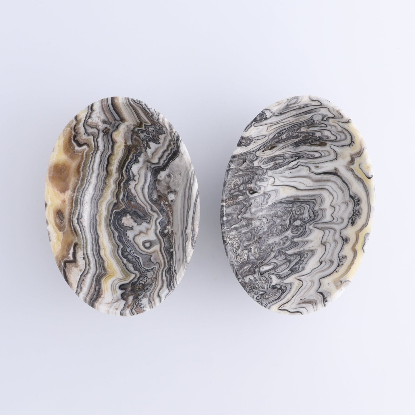 One Mexican Onyx/Calcite White Zebra Small Oval Bowl - Expert Wholesale and Supplier of Wholesale Crystals & Bulk Gemstones, ["bowl","Bowls","Calcite","Catalog Onyx","Decorative Dish","Mexico","onyx"]