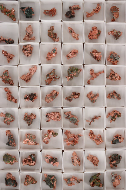 Native Copper 54pc Flat from Michigan - Expert Supplier of Wholesale Crystals & Bulk Gemstones