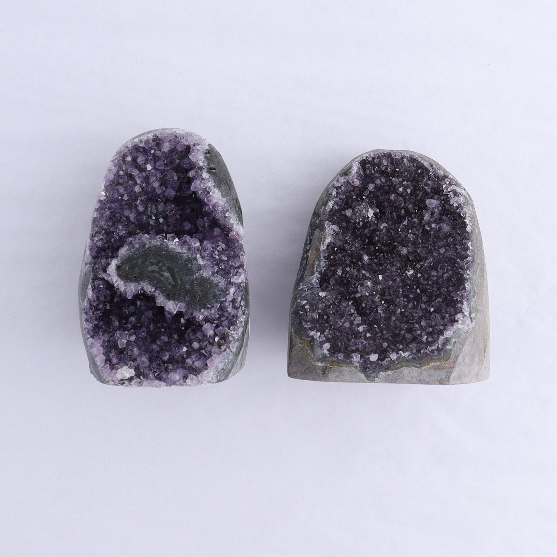 Uruguay Amethyst Cut Base Set of 7 - Expert Wholesale and Supplier of Wholesale Crystals & Bulk Gemstones, ["Amethyst","Cut Base","Uruguay"]