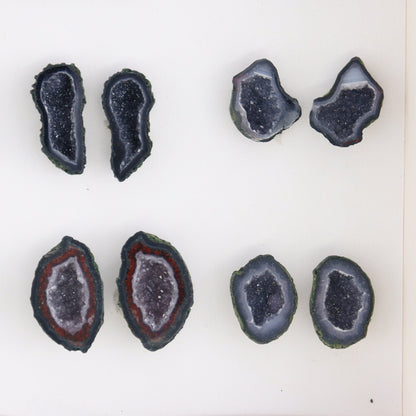 Tabasco Geodes 9 Pairs - Expert Wholesale and Supplier of Wholesale Crystals & Bulk Gemstones, ["Geodes","Tabasco Geode"]
