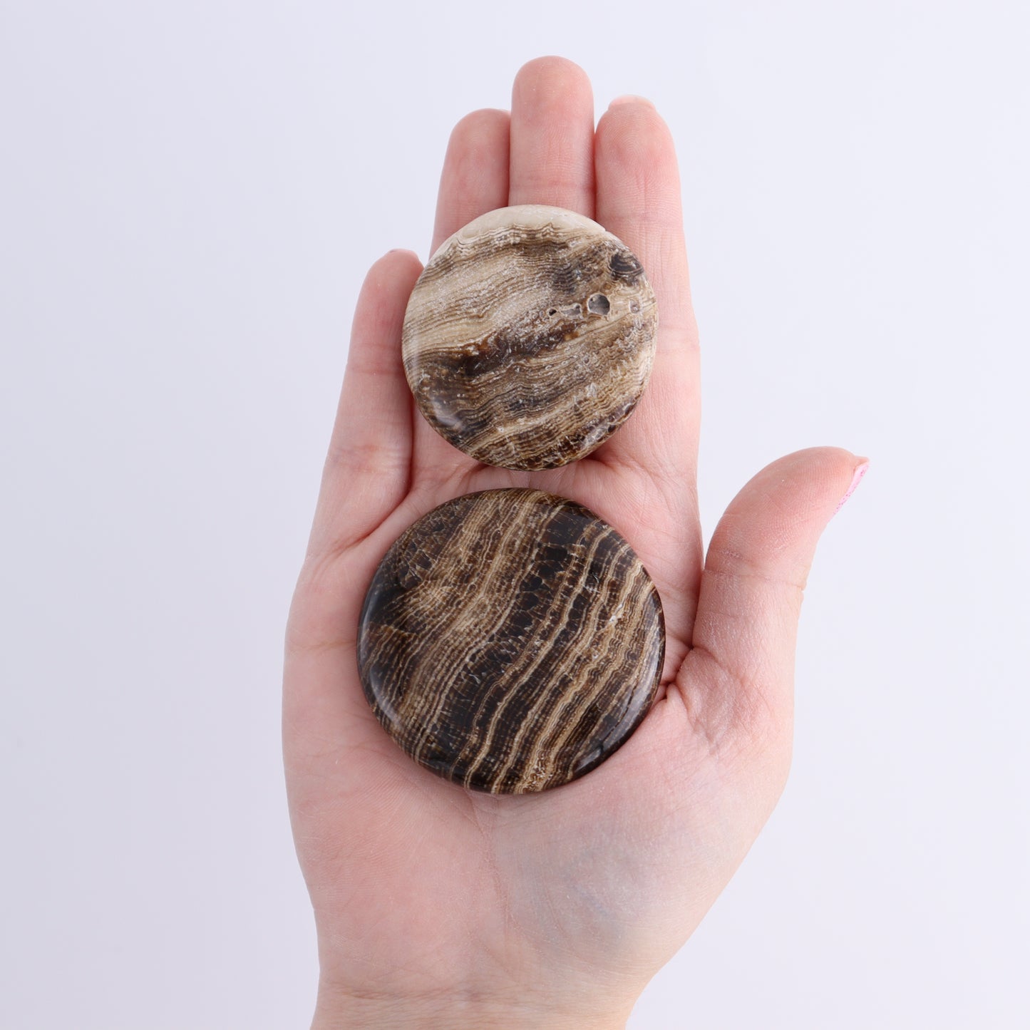 One Chocolate Calcite Flat Stone - Expert Wholesale and Supplier of Wholesale Crystals & Bulk Gemstones, ["Calcite","Chocolate Calcite","Flat Stone","Pakistan"]