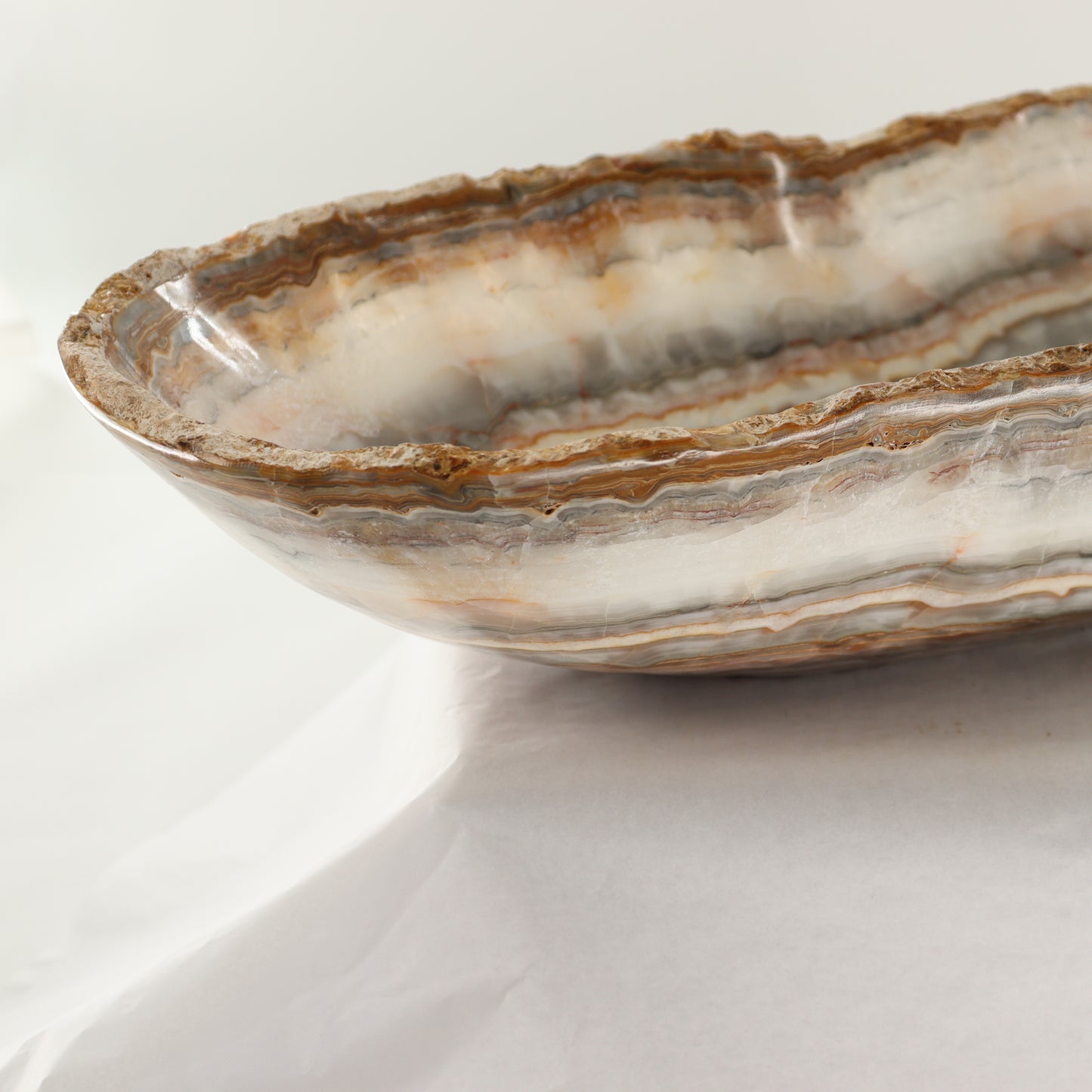 Onyx Canoe Bowl - Expert Wholesale and Supplier of Wholesale Crystals & Bulk Gemstones, ["Bowls","canoe","Mexico","onyx"]