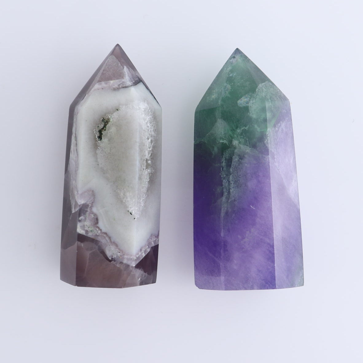 Lavender Fluorite Towers Set of 10