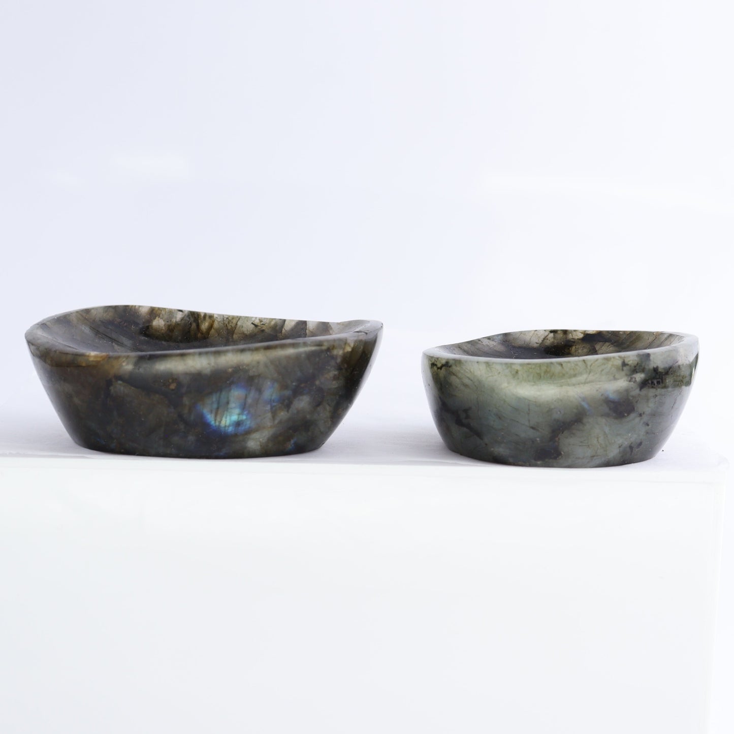 Labradorite Bowls Set of 10 - Expert Wholesale and Supplier of Wholesale Crystals & Bulk Gemstones, ["Bowls","Labradorite","Madagascar"]