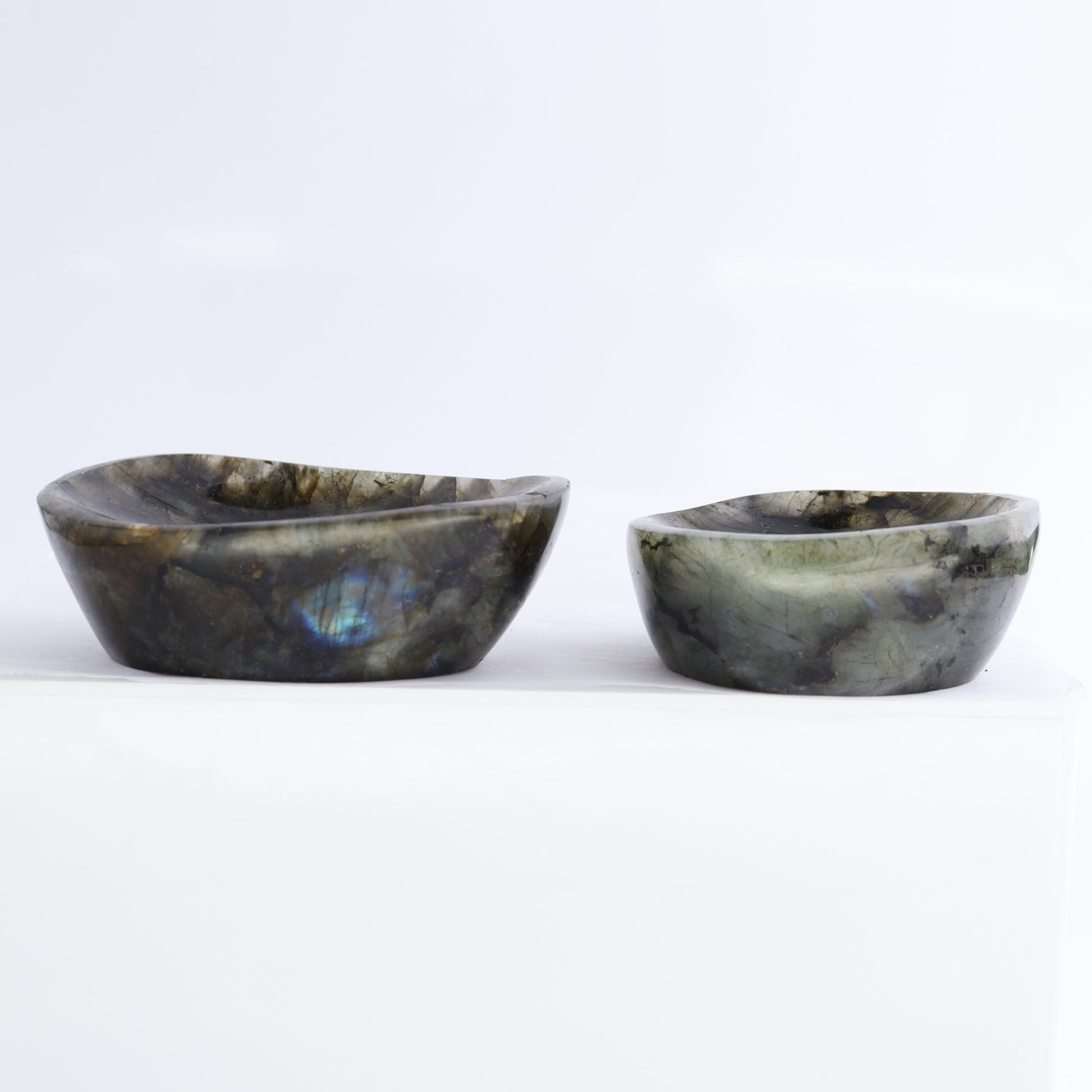 Labradorite Bowls Set of 10 - Expert Wholesale and Supplier of Wholesale Crystals & Bulk Gemstones, ["Bowls","Labradorite","Madagascar"]