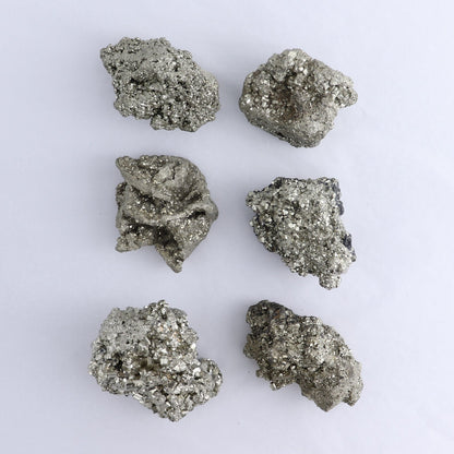 Pyrite Clusters Set of 6
