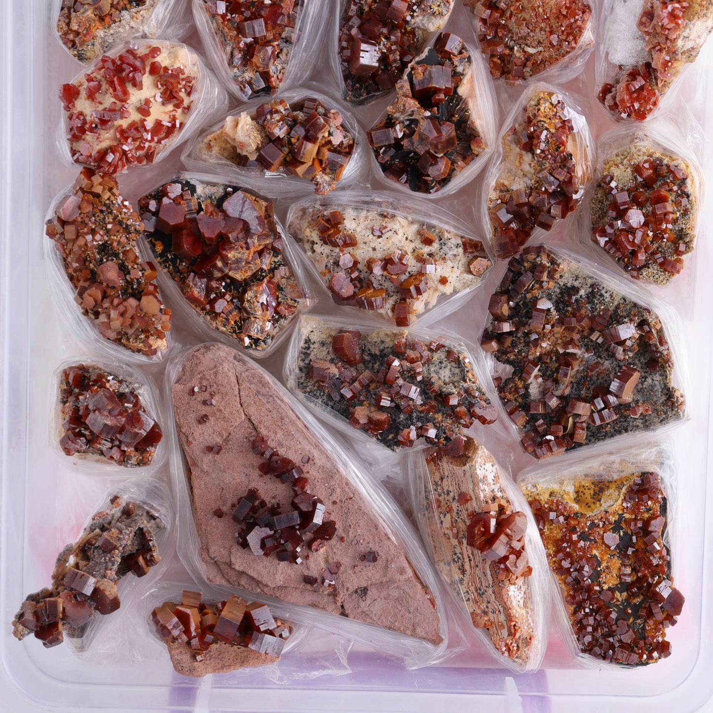 Vanadinite Flat from Morocco - Expert Wholesale and Supplier of Wholesale Crystals & Bulk Gemstones, ["Barite","Flats","Morocco"]