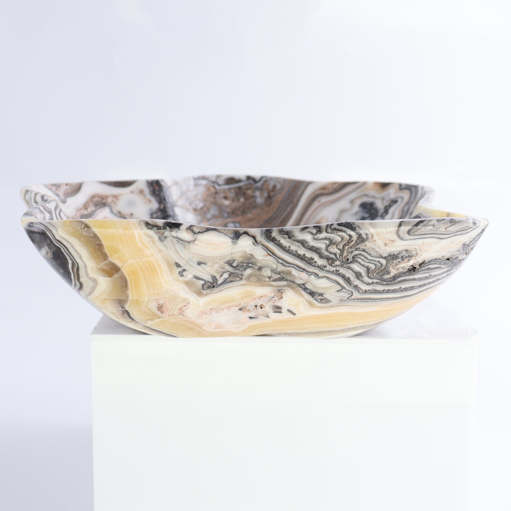 Zebra Onyx Bowl - Expert Wholesale and Supplier of Wholesale Crystals & Bulk Gemstones, ["Bowls","Mexico","onyx"]