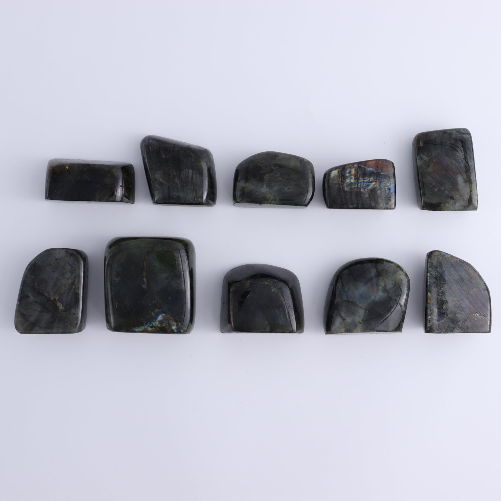 Labradorite Freeform Set of 10 - Expert Wholesale and Supplier of Wholesale Crystals & Bulk Gemstones, ["Freeforms","Labradorite","Madagascar"]