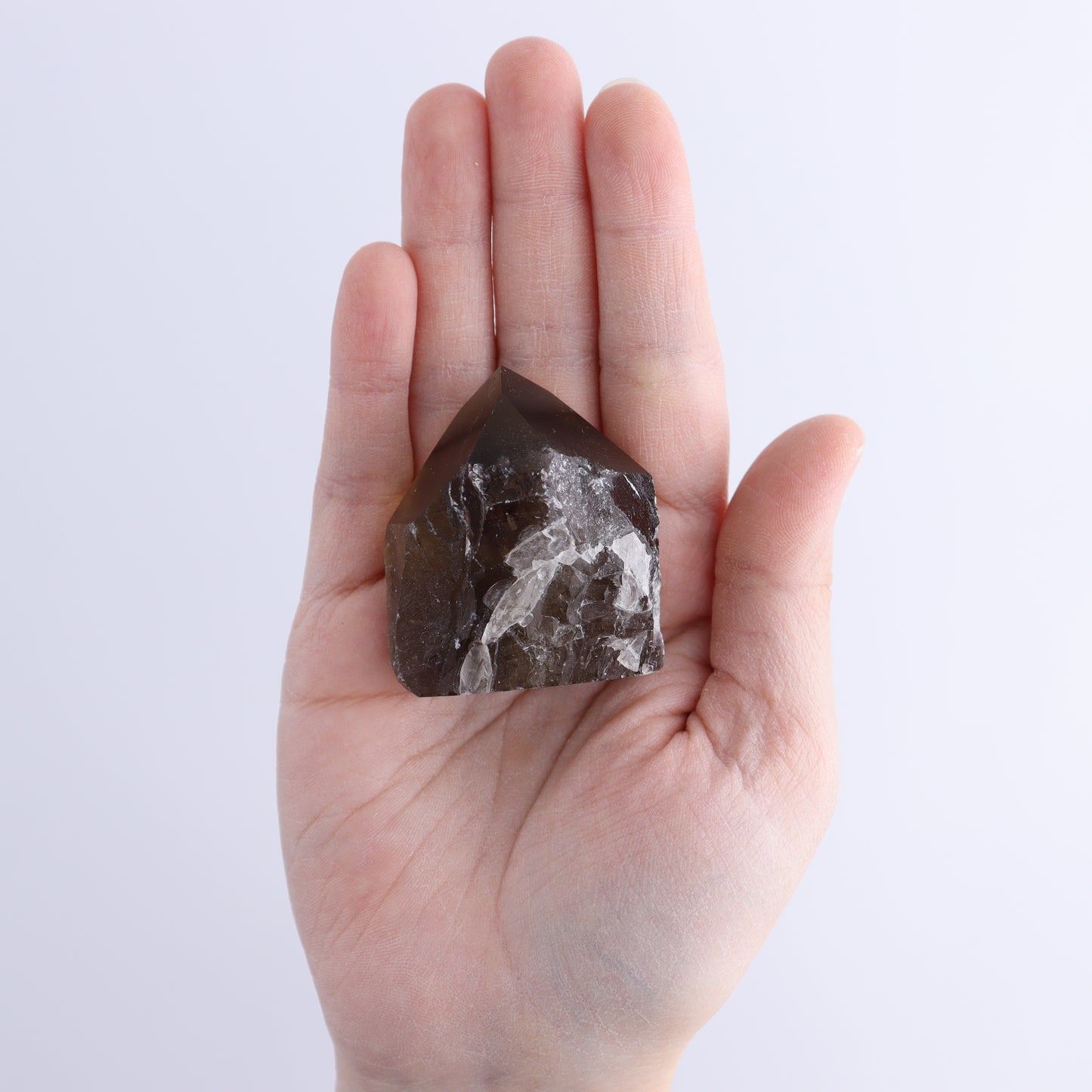 Smoky Quartz Polished Tops Set of 18 - Expert Wholesale and Supplier of Wholesale Crystals & Bulk Gemstones, ["Brazil","close_70","Points","Polished Tip","Quartz","Smoky Quartz"]