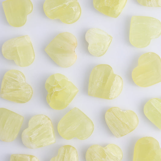 One Lemon Calcite Little Heart - Expert Wholesale and Supplier of Wholesale Crystals & Bulk Gemstones, ["Calcite","Hearts","Lemon Calcite","Pakistan"]